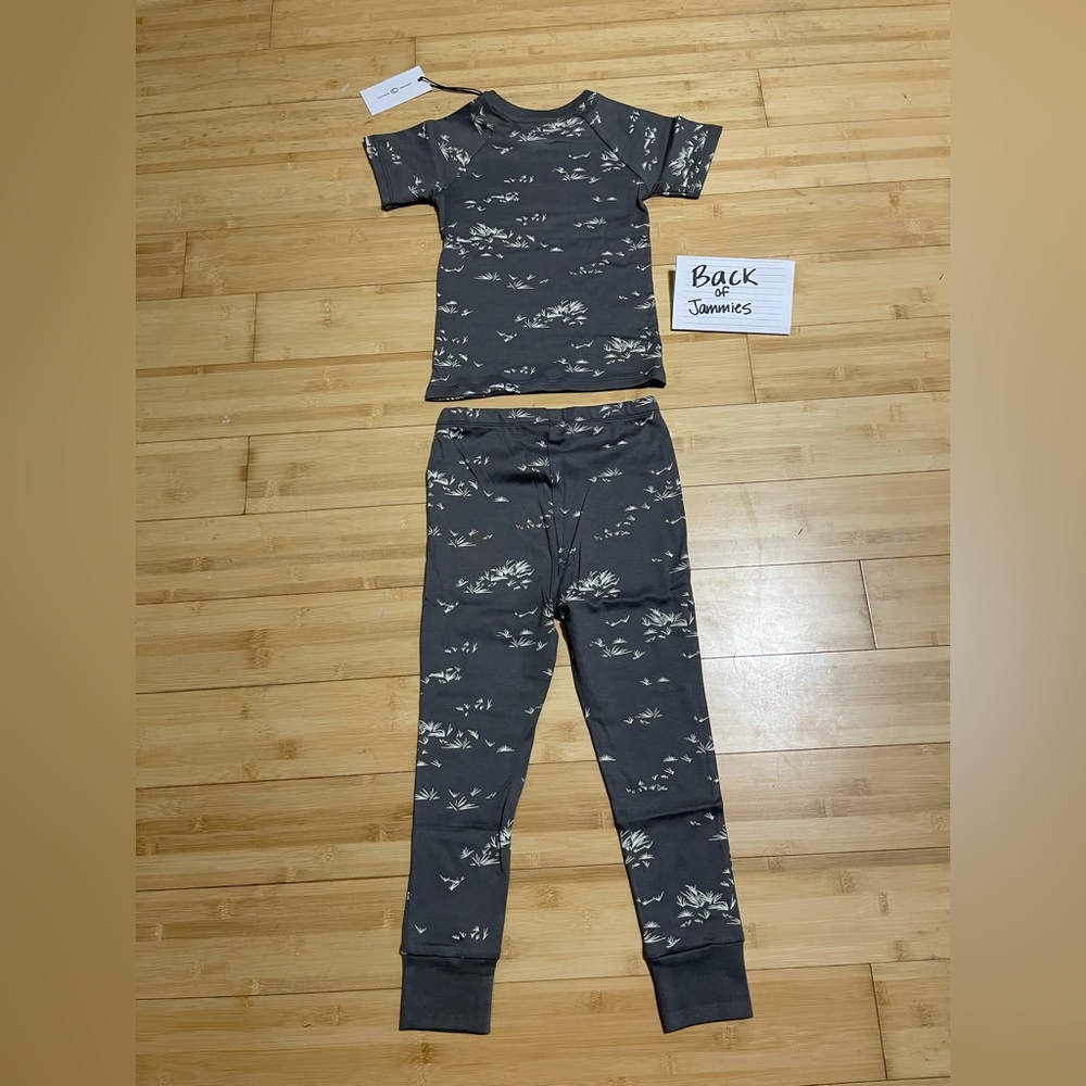 Colored Organics Grass Jammies Set 4T Unisex Girl Boy - Picture 4 of 6